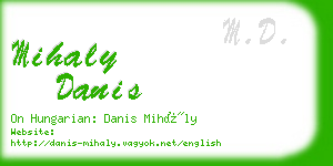 mihaly danis business card